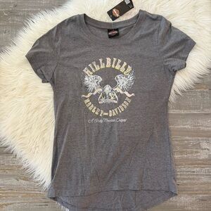 Harley-Davidson Charcoal Tee with Eagle Graphic Smoky Mountains TN